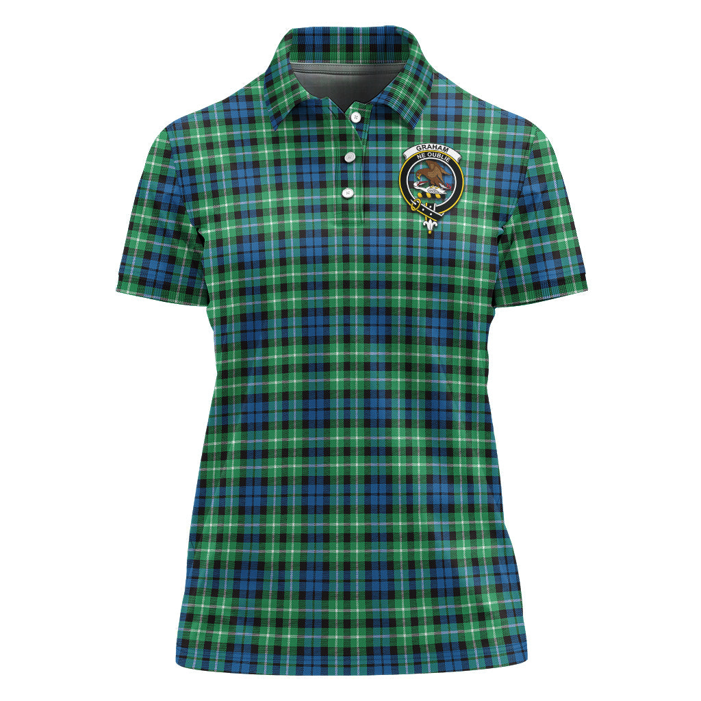 graham-of-montrose-ancient-tartan-polo-shirt-with-family-crest-for-women
