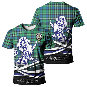Graham of Montrose Ancient Tartan T-Shirt with Alba Gu Brath Regal Lion Emblem