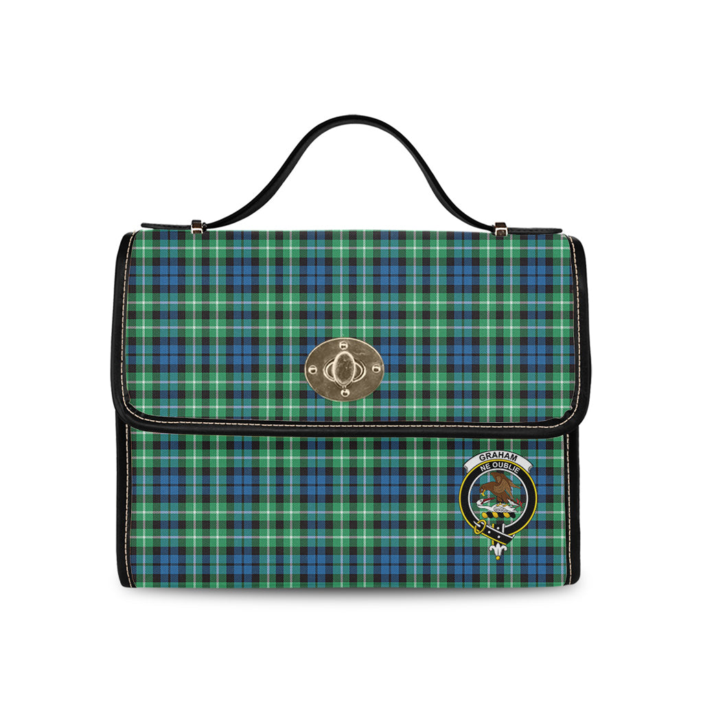 graham-of-montrose-ancient-tartan-leather-strap-waterproof-canvas-bag-with-family-crest