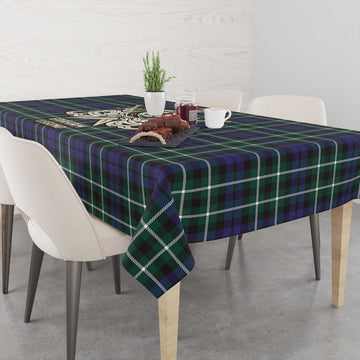 Graham of Montrose Modern Tartan Tablecloth with Clan Crest and the Golden Sword of Courageous Legacy