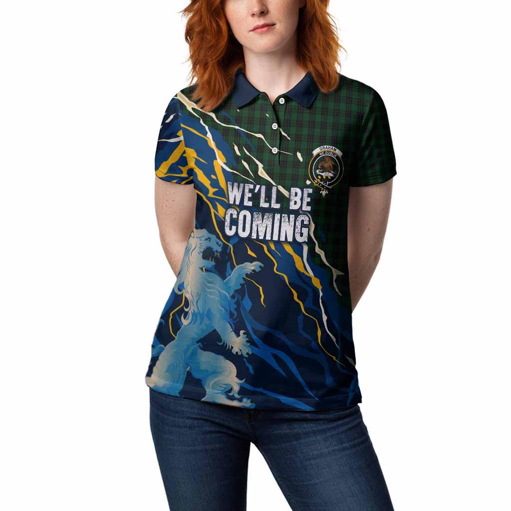 Graham Scotland Tartan Women Polo Shirt WC2026 Football - We'll Be Coming