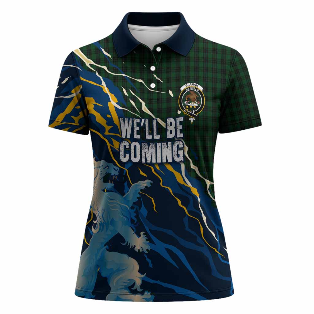 Graham Scotland Tartan Women Polo Shirt WC2026 Football - We'll Be Coming