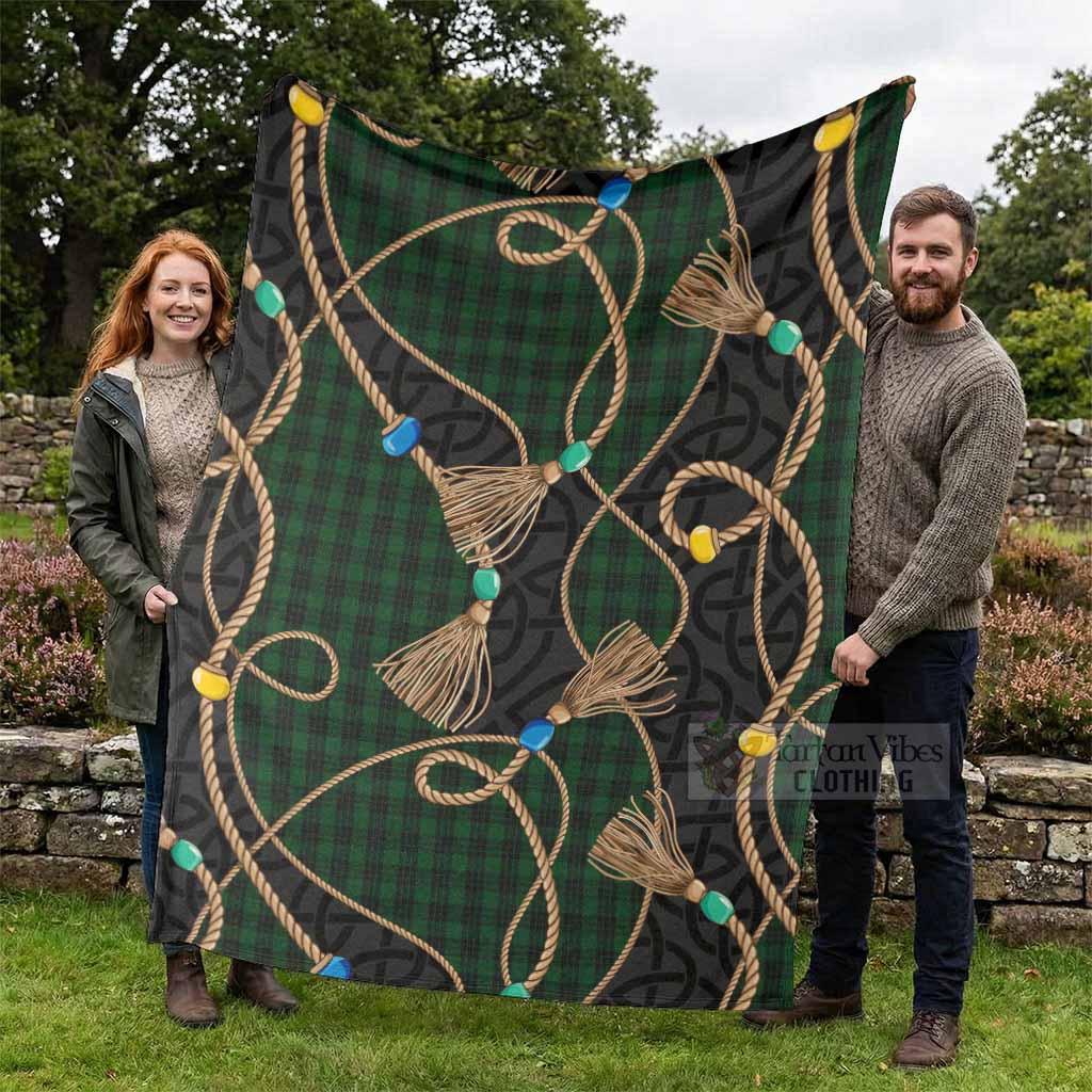 Graham Scottish Tartan Twisted Ropes Stylized Blanket - Tartan Vibes Clothing