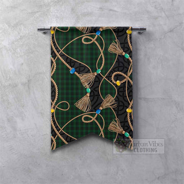 Graham Scottish Tartan Twisted Ropes Stylized Gonfalon