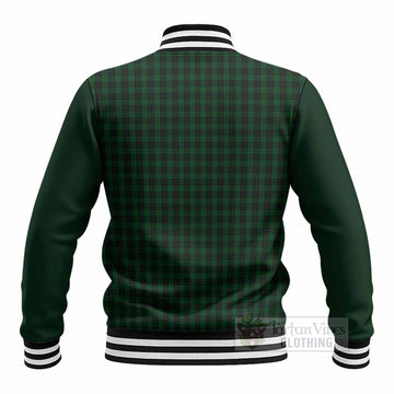Graham Tartan Accent Baseball Jacket with Family Crest
