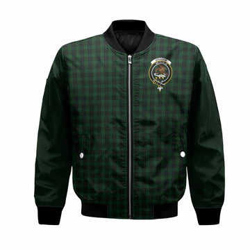 Graham Tartan Accent Bomber Jacket with Family Crest