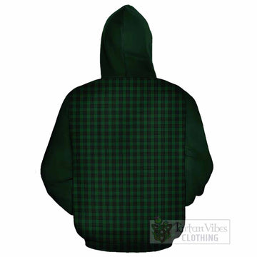Graham Tartan Accent Cotton Hoodie with Family Crest