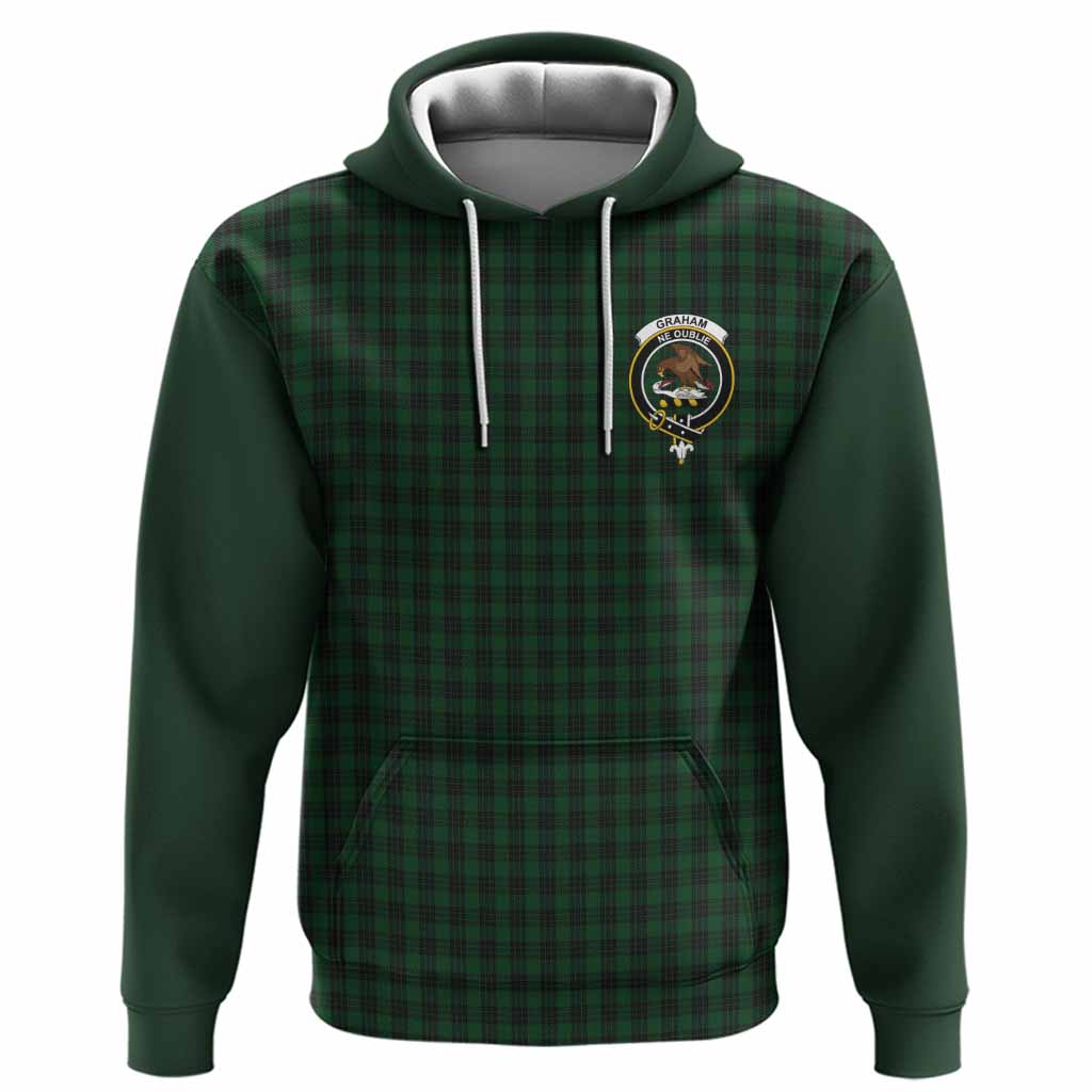 Graham Tartan Accent Hoodie with Family Crest