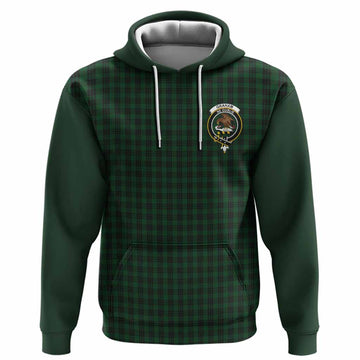 Graham Tartan Accent Hoodie with Family Crest