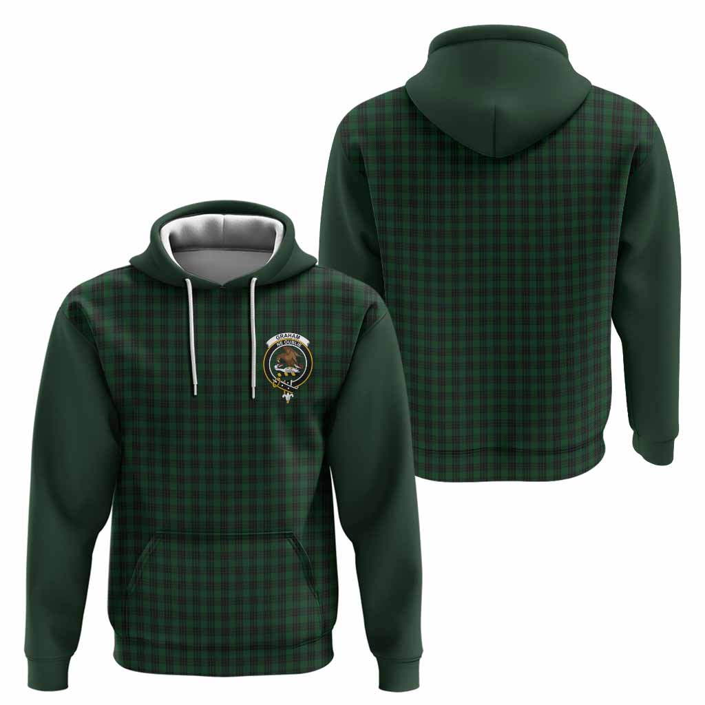 Graham Tartan Accent Hoodie with Family Crest