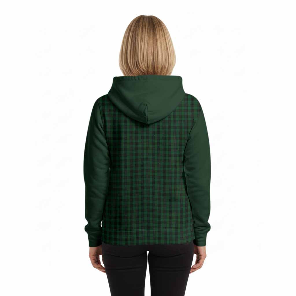 Graham Tartan Accent Hoodie with Family Crest
