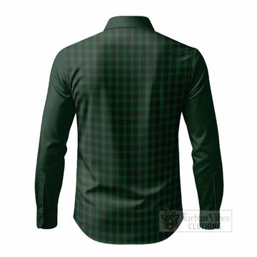 Graham Tartan Accent Long Sleeve Button Shirts with Family Crest