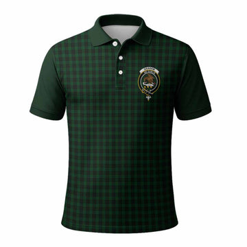 Graham Tartan Accent Polo Shirt with Family Crest