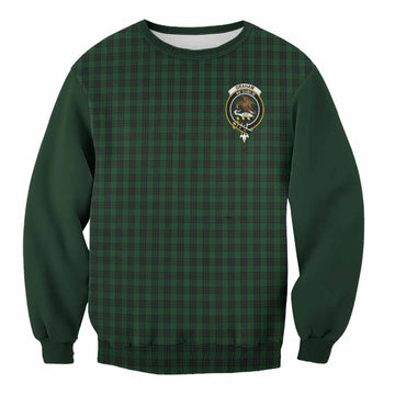 Graham Tartan Accent Sweatshirt with Family Crest