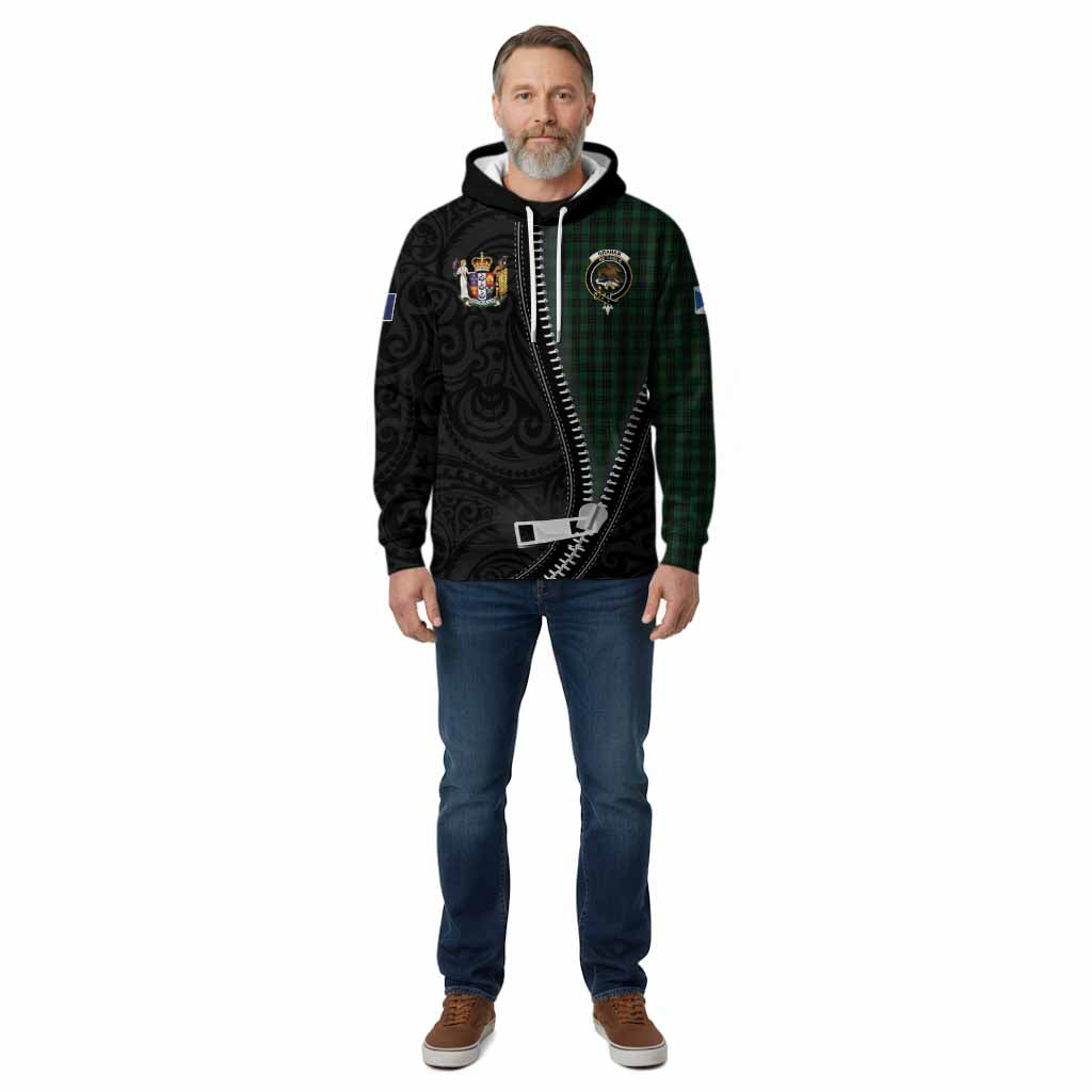 Graham Tartan Cotton Hoodie New Zealand Pattern Unique Zipper Stylized