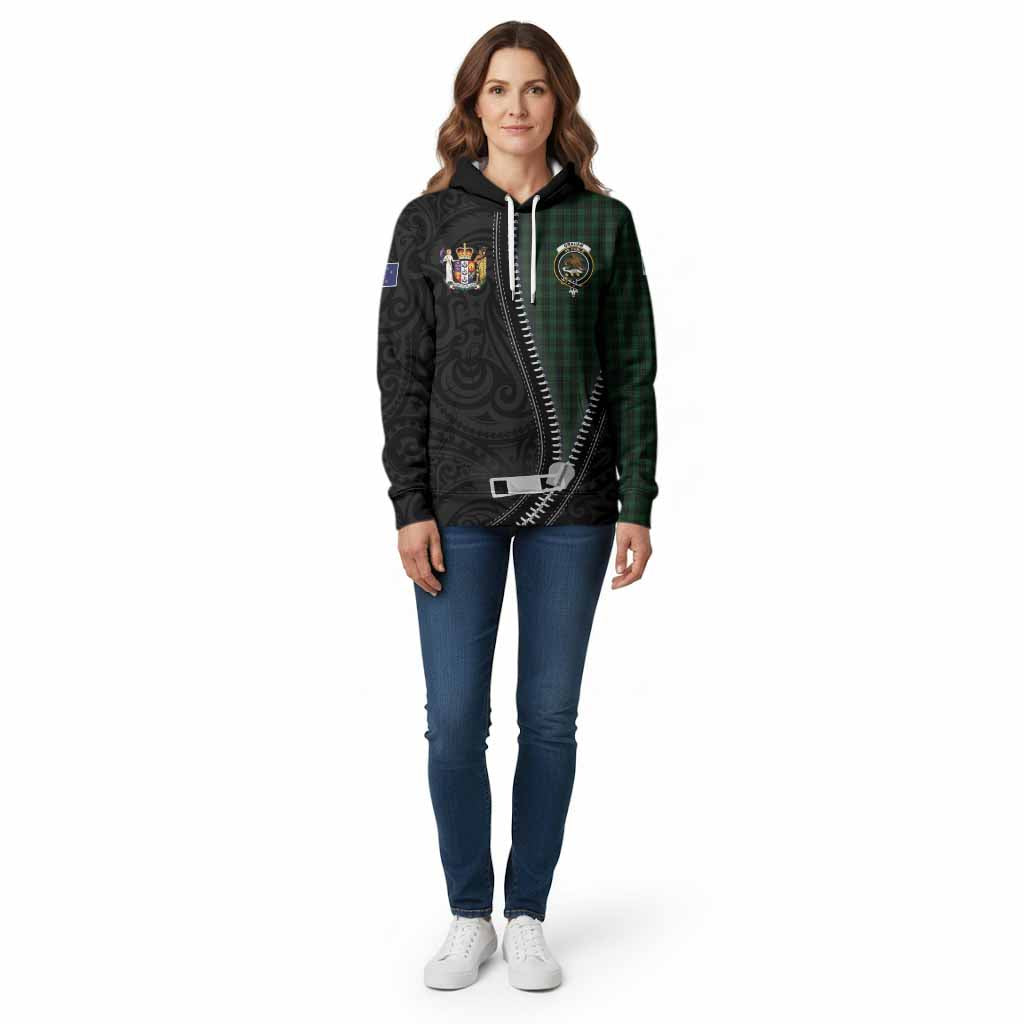 Graham Tartan Cotton Hoodie New Zealand Pattern Unique Zipper Stylized