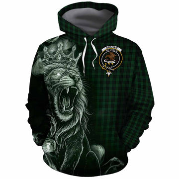 Graham Tartan Cotton Hoodie Roaring Lion Heritage