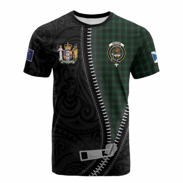Graham Tartan Cotton T-shirt New Zealand Pattern Unique Zipper Stylized