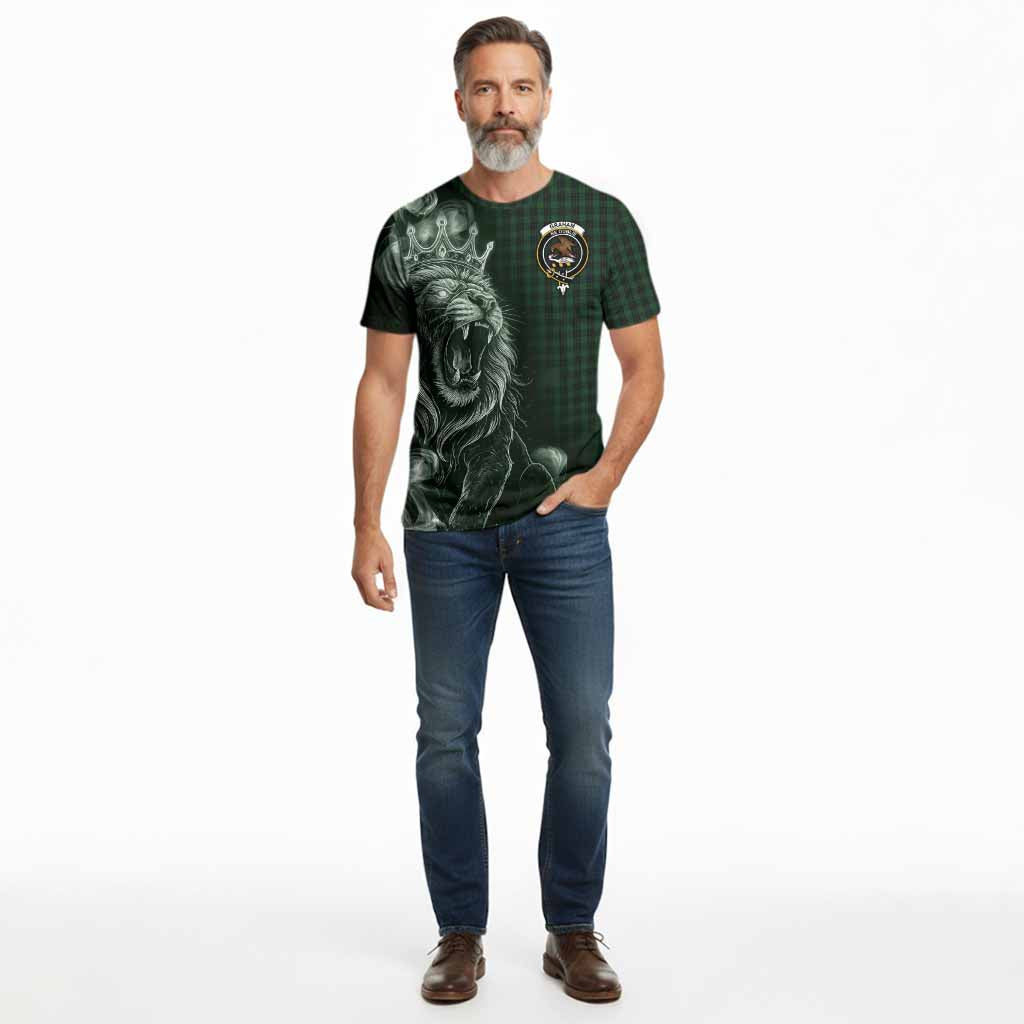 Graham Tartan Cotton T-shirt Roaring Lion Heritage