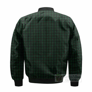 Graham Tartan Crest Bomber Jacket Ferocious Lion Style