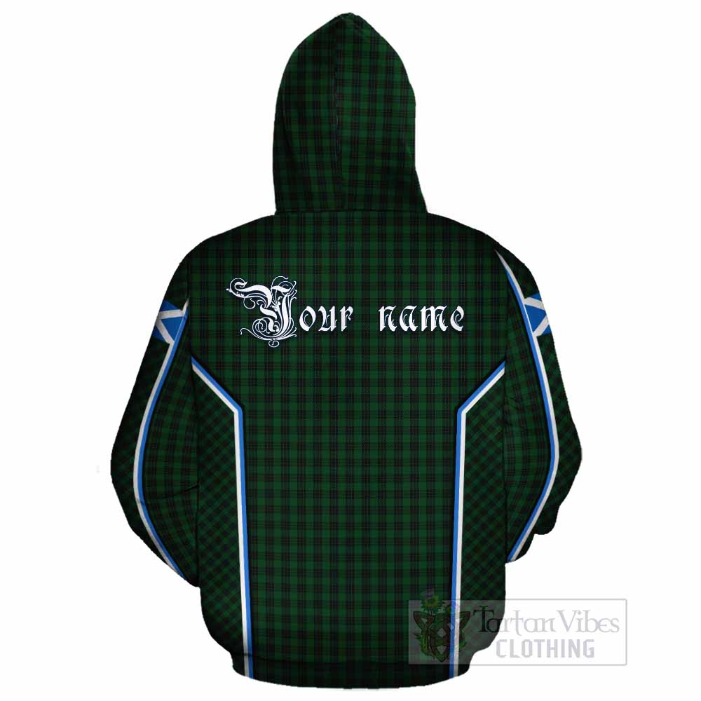 Graham Tartan Crest Cotton Hoodie Scotland Coat of Arm Flag Style - Tartan Vibes Clothing