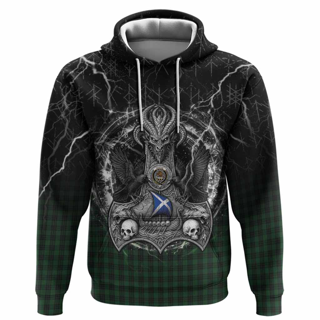 Graham Tartan Crest Hoodie Celtic Odin's Raven Legacy