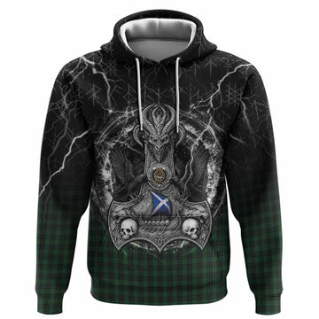 Graham Tartan Crest Hoodie Celtic Odin's Raven Legacy