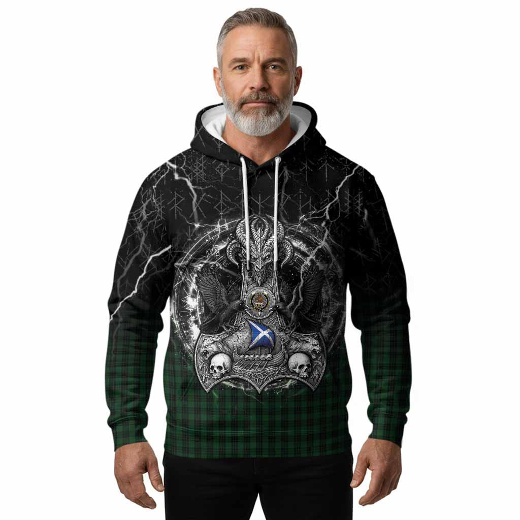 Graham Tartan Crest Hoodie Celtic Odin's Raven Legacy