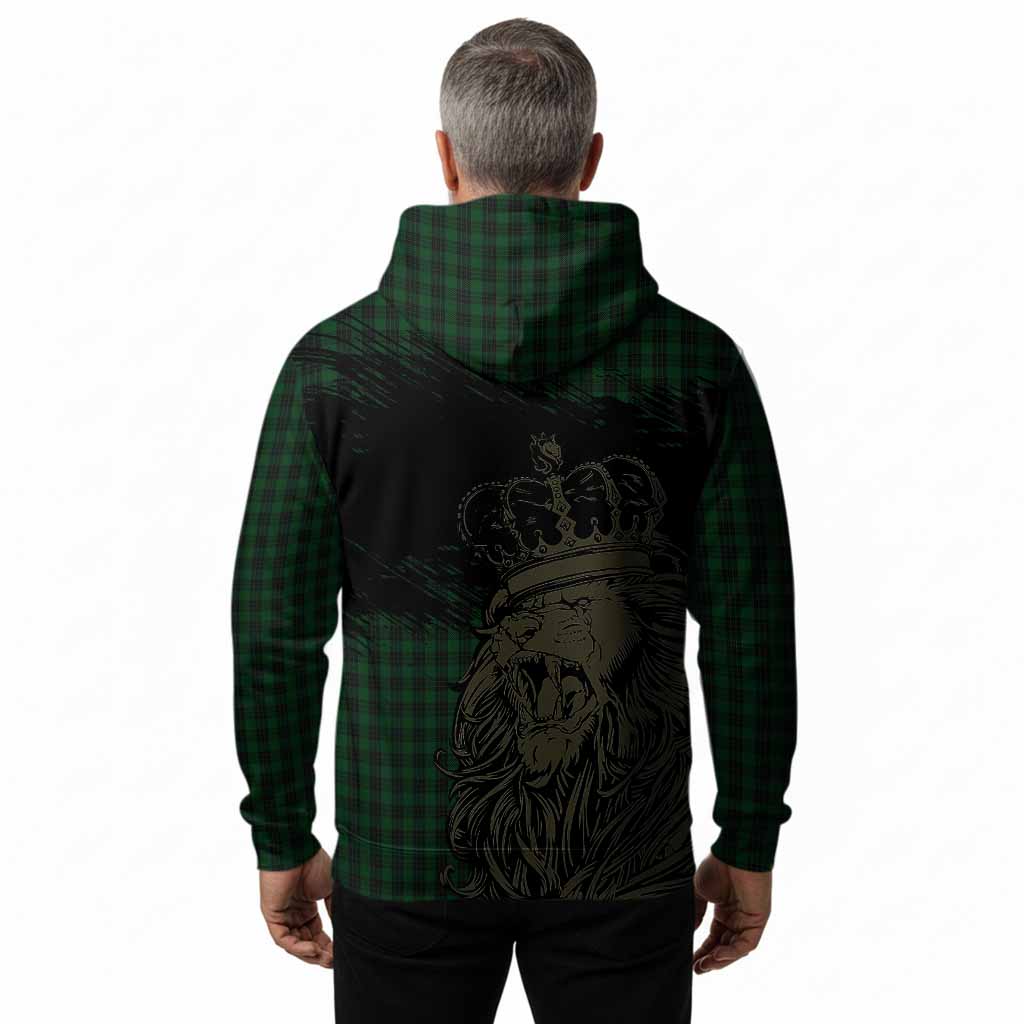 Graham Tartan Crest Hoodie Crowned Lion Heritage Style