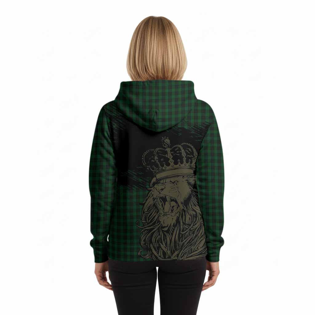 Graham Tartan Crest Hoodie Crowned Lion Heritage Style