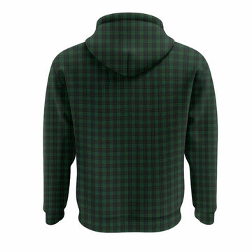 Graham Tartan Crest Hoodie Ferocious Lion Style