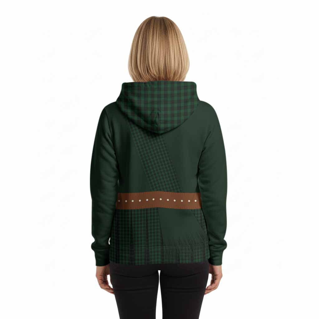 Graham Tartan Crest Hoodie Kilt Costume Style