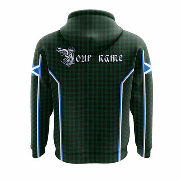 Graham Tartan Crest Hoodie Scotland Coat of Arm Flag Style