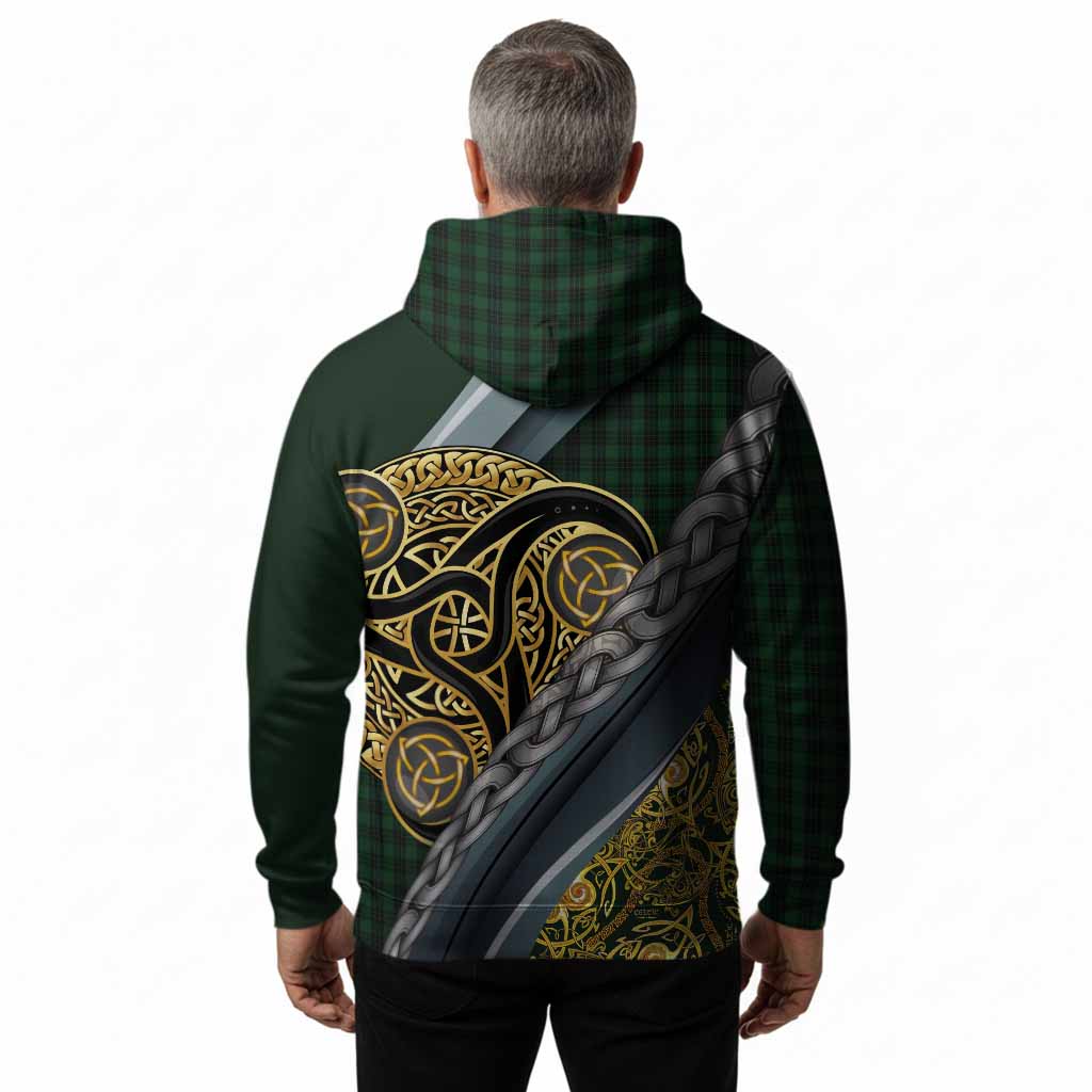 Graham Tartan Crest Hoodie Scottish Triskele Celtic