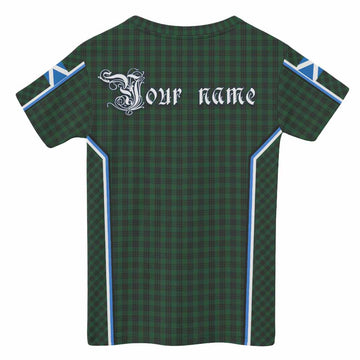 Graham Tartan Crest Kid T-shirt Scotland Coat of Arm Flag Style - Tartan Vibes Clothing