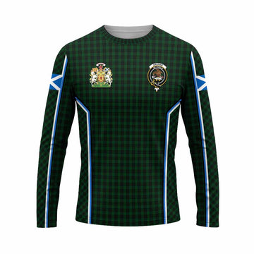 Graham Tartan Crest Long Sleeve T-Shirt Scotland Coat of Arm Flag Style