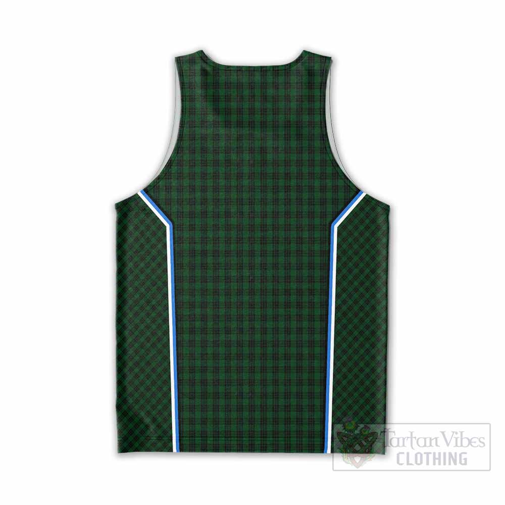 Graham Tartan Crest Men Tank Top Scotland Coat of Arm Flag Style - Tartan Vibes Clothing