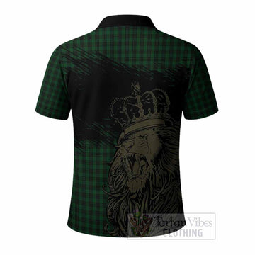Graham Tartan Crest Polo Shirt Crowned Lion Heritage Style