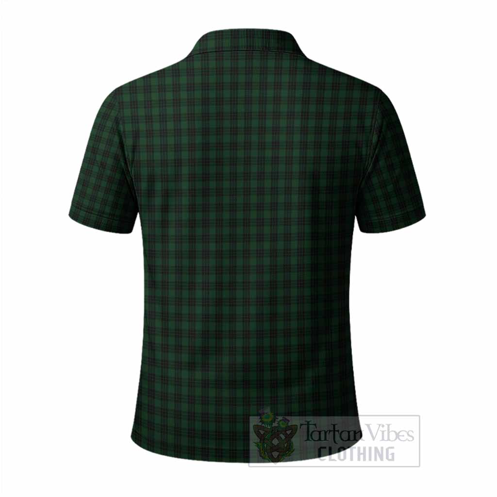 Graham Tartan Crest Polo Shirt Ferocious Lion Style