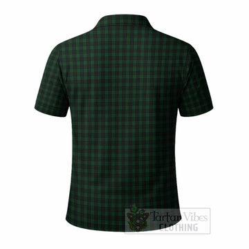 Graham Tartan Crest Polo Shirt Ferocious Lion Style