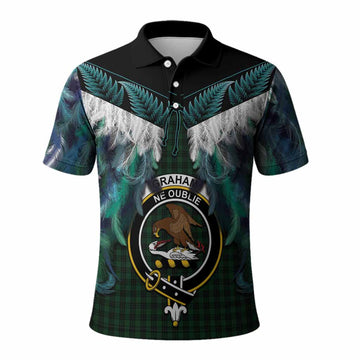 Graham Tartan Crest Polo Shirt New Zealand Maori Korowai Cloak