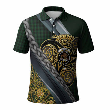 Graham Tartan Crest Polo Shirt Scottish Triskele Celtic