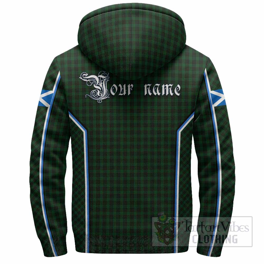 Graham Tartan Crest Sherpa Hoodie Scotland Coat of Arm Flag Style - Tartan Vibes Clothing