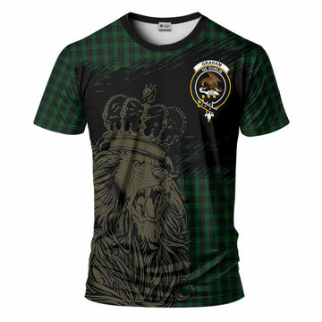 Graham Tartan Crest T-Shirt Crowned Lion Heritage Style