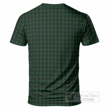 Graham Tartan Crest T-Shirt Ferocious Lion Style