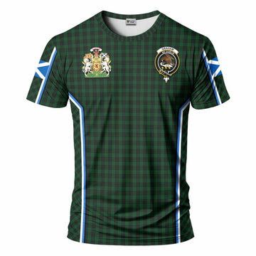 Graham Tartan Crest T-shirt Scotland Coat of Arm Flag Style - Tartan Vibes Clothing