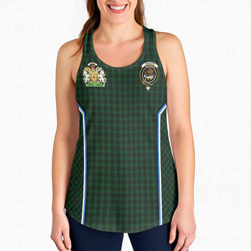 Graham Tartan Crest Women Racerback Tanks Scotland Coat of Arm Flag Style - Tartan Vibes Clothing