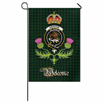Graham Tartan Family Crest Garden Flag Royal Thistle Welcome Style