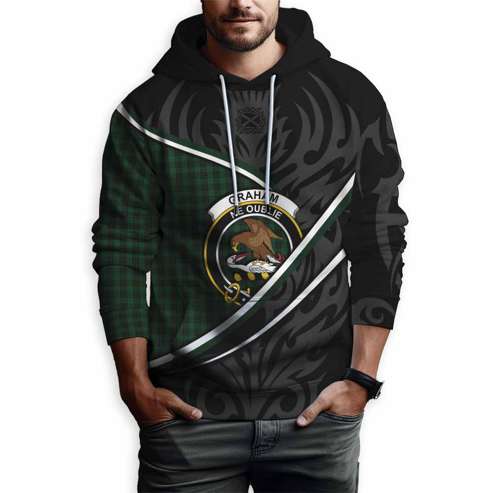 Graham Tartan Family Crest Hoodie Celtic Scottish Thistle Floral - Tartan Vibes Clothing