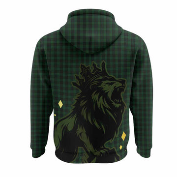Graham Tartan Family Crest Hoodie Crowned Lion Roaring